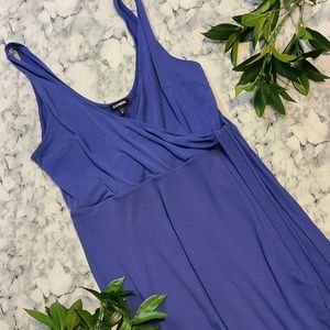 Express Blue Wrap Dress